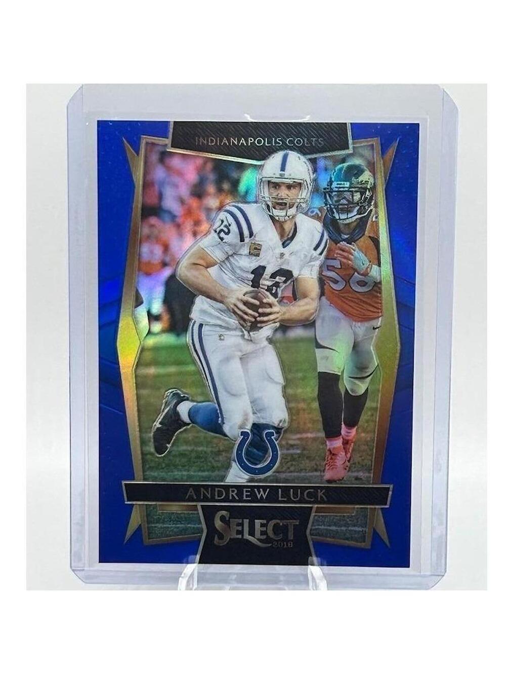 Andrew Luck #d /149 Blue Prizm Panini Select #76 2016 NFL Indianapolis Colts